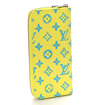 Louis Vuitton Monogram Playground Zippy Vertical Wallet Lime 3 of 8