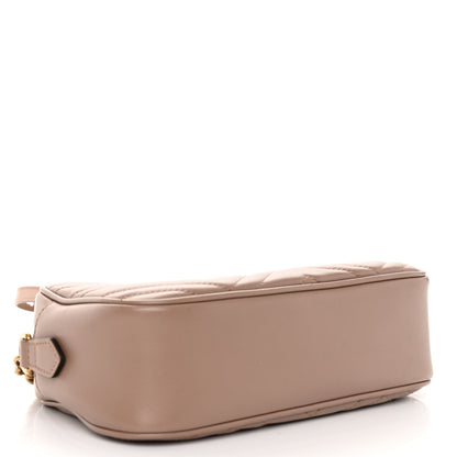 Gucci Calfskin Matelasse Small GG Marmont Chain Shoulder Bag Porcelain Rose 4 of 11
