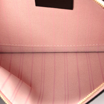Louis Vuitton Damier Ebene Neverfull MM GM Pochette Rose Ballerine 5 of 7