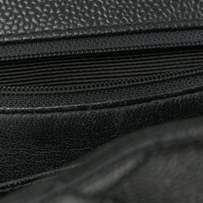 Chanel Caviar Quilted Jumbo Kelly Flap Black 11 of 16