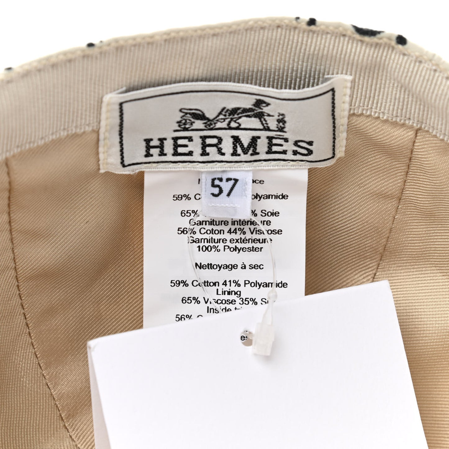Technical Gabardine Serena Bandana Cap 57 Ecume