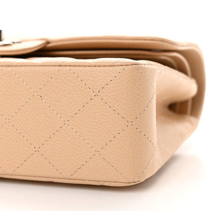 Chanel Caviar Quilted Small Double Flap Beige 10 of 12