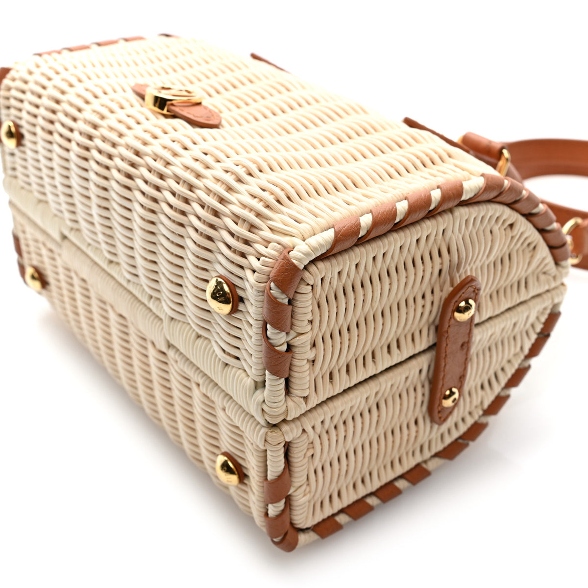 Rattan Ostrich Speedy Bandouliere 20 Tan