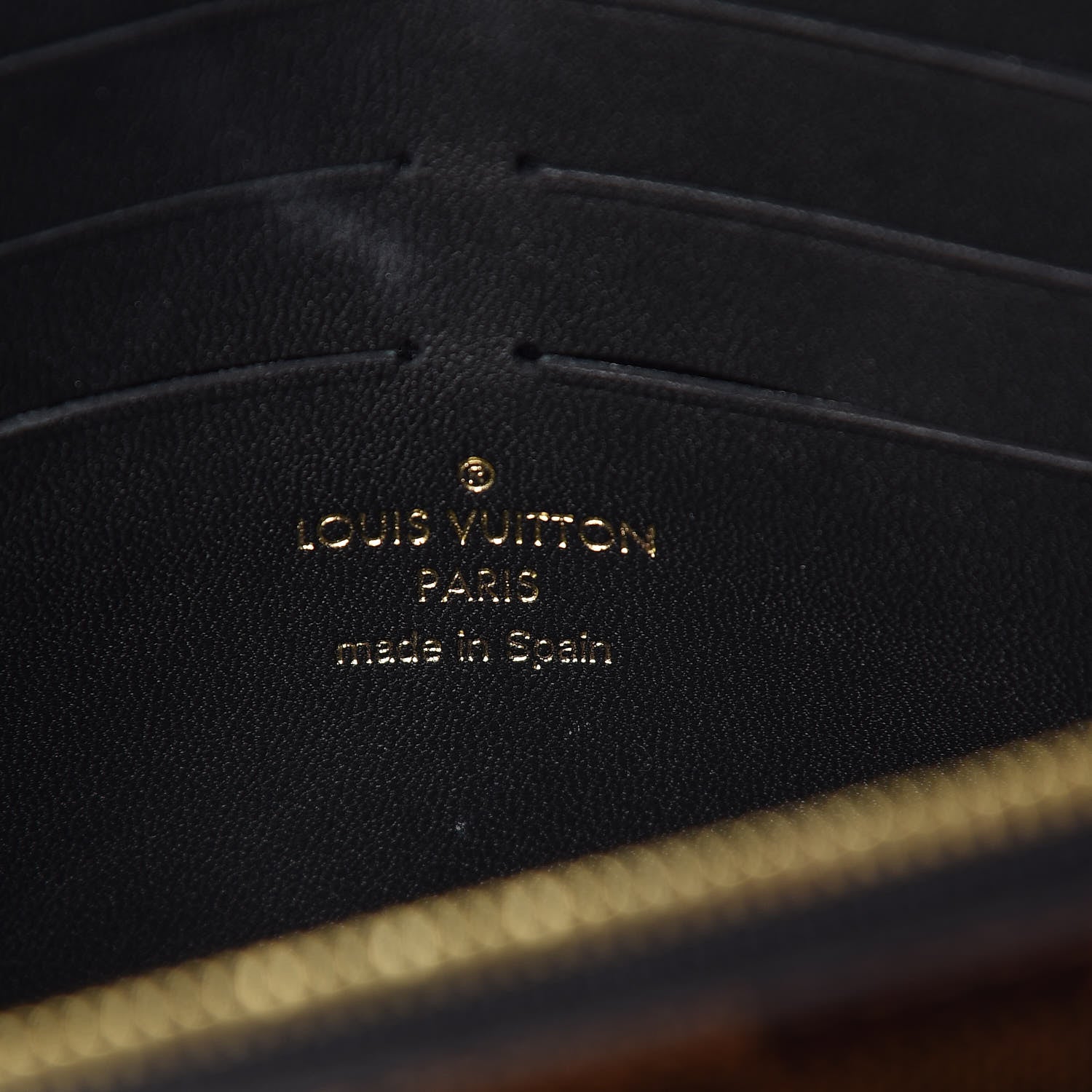 Louis Vuitton Damier Ebene Vavin Chain Wallet Black 8 of 10