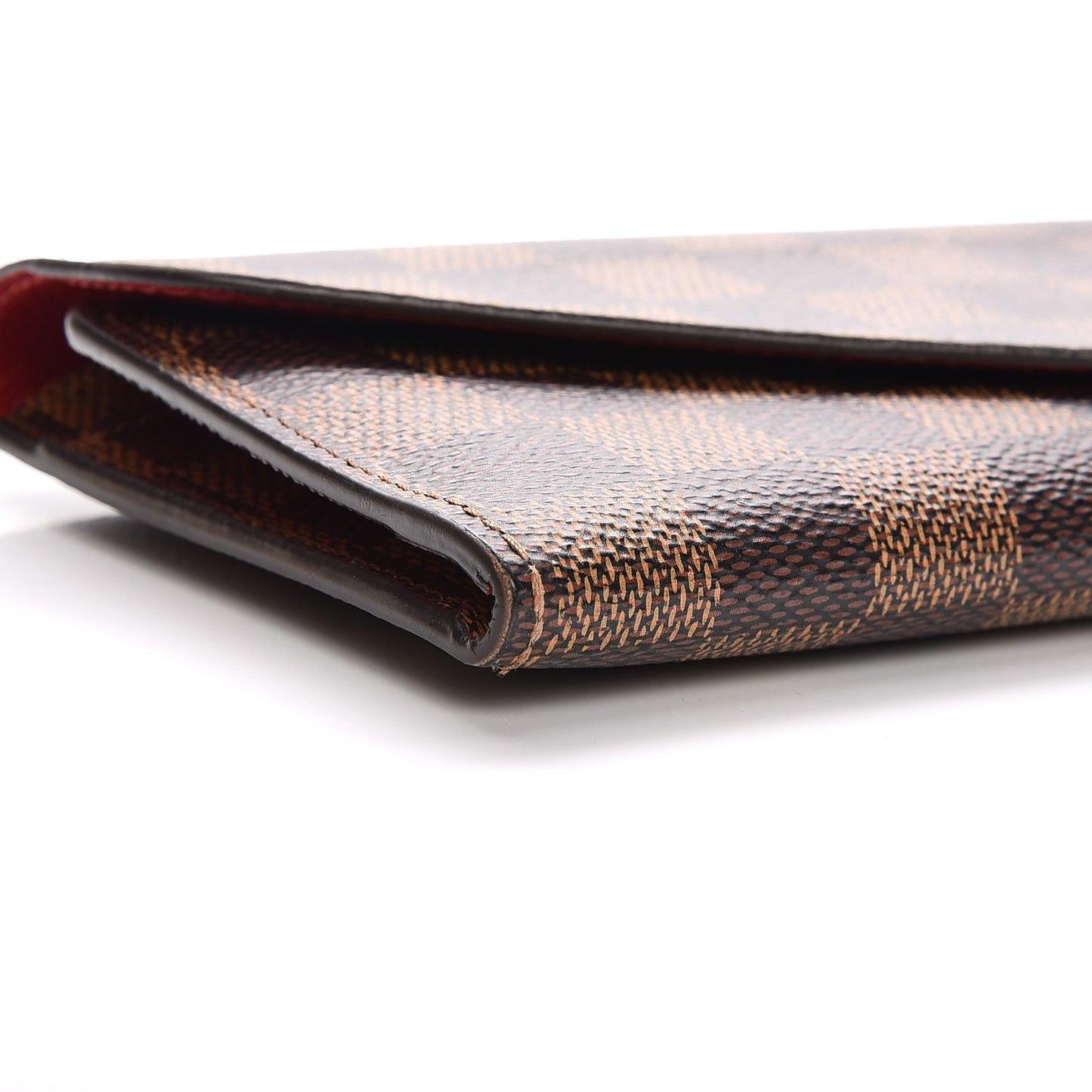 Damier Ebene Josephine Wallet Red