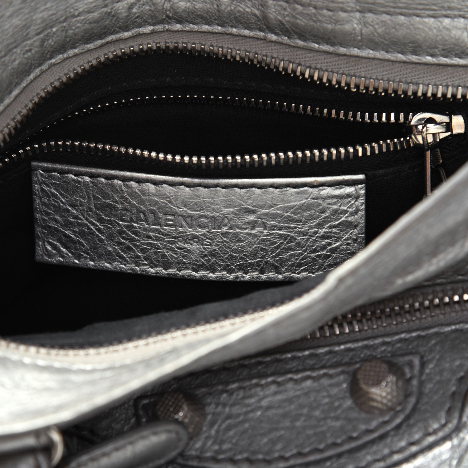 Balenciaga Agneau Giant 12 Silver Hardware Mini City Gris Aluminum 9 of 20