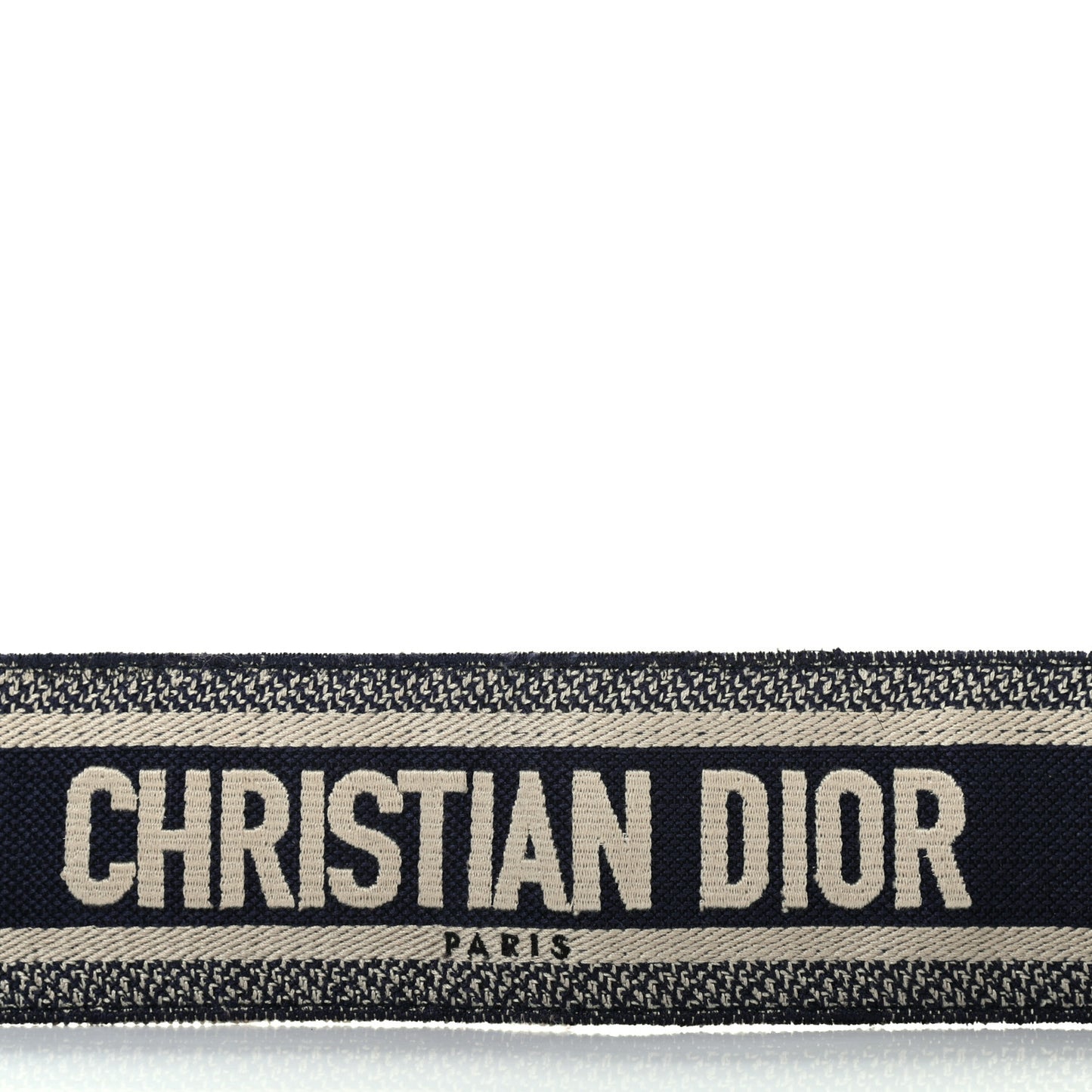 Canvas Embroidered Shoulder Strap Blue