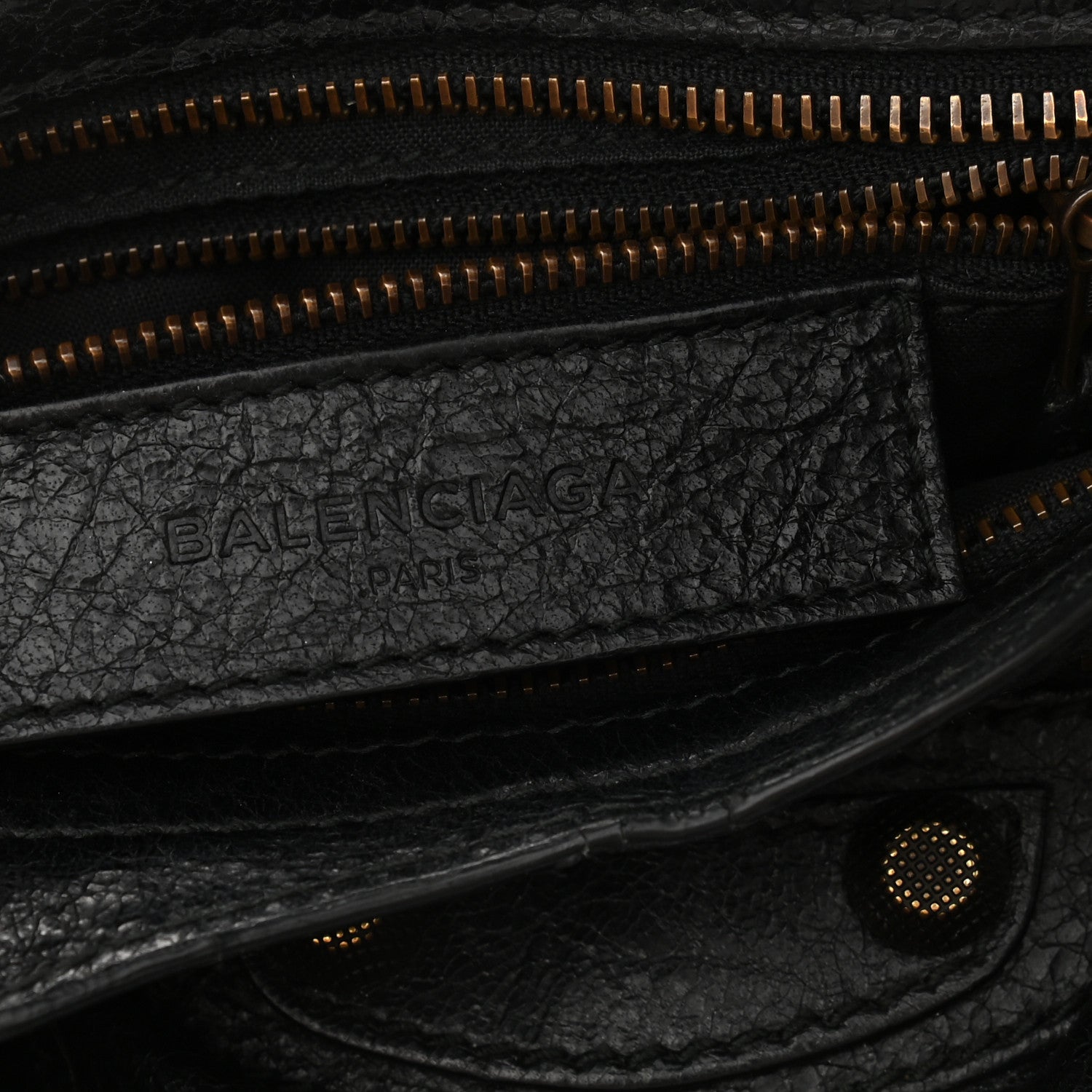 Balenciaga Agneau Giant 12 Gold Hardware Mini City Black 6 of 9