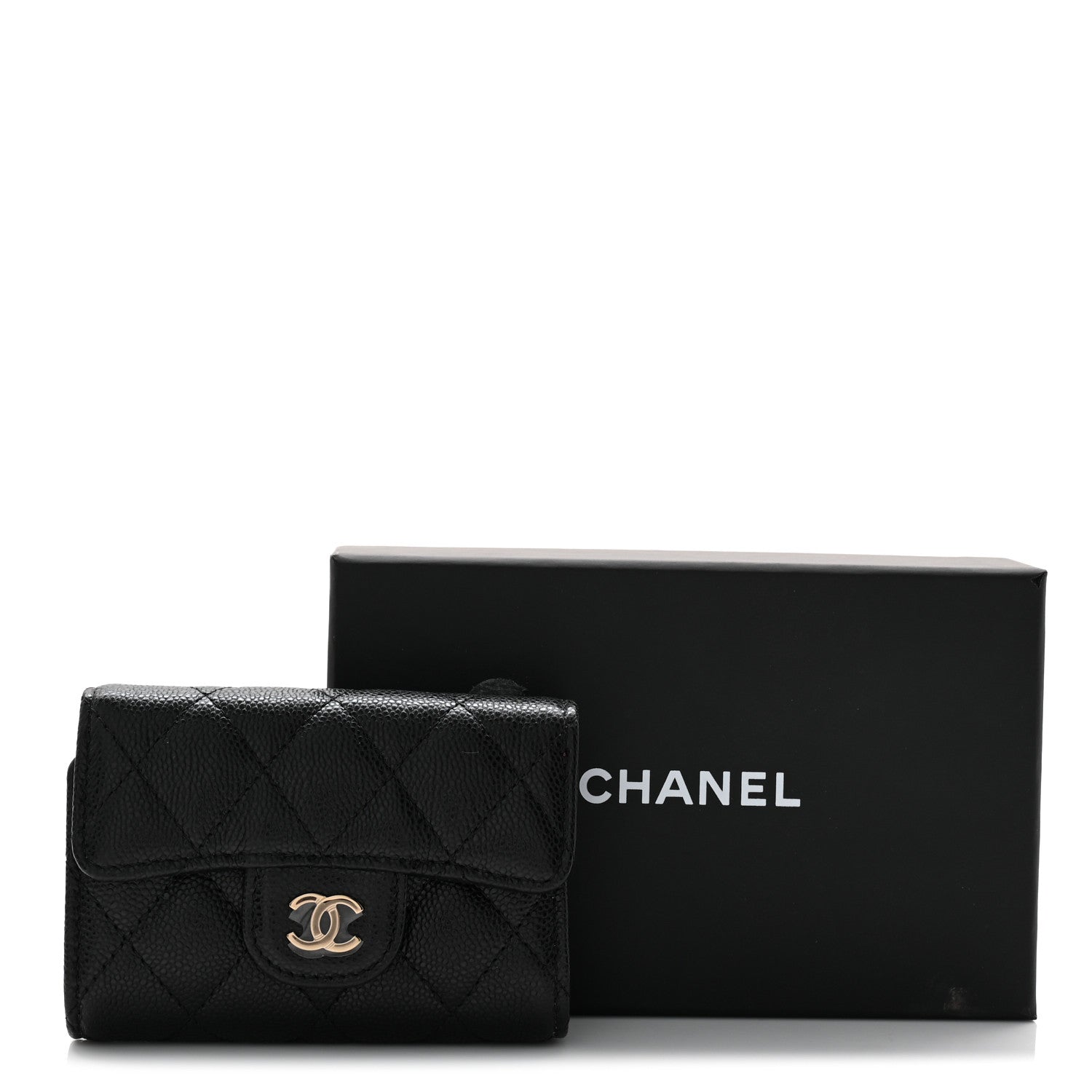 Chanel Caviar Quilted Classic 4 Key Holder Wallet Black 9 of 9