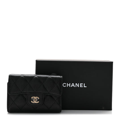Chanel Caviar Quilted Classic 4 Key Holder Wallet Black 9 of 9