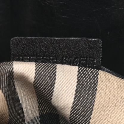 Burberry Calfskin Medium Whipstitch Tote Black 8 of 12