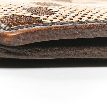 Gucci Monogram Jumbo GG Textured Dollar Calfskin Wallet Camel Ebony New Acero 8 of 8