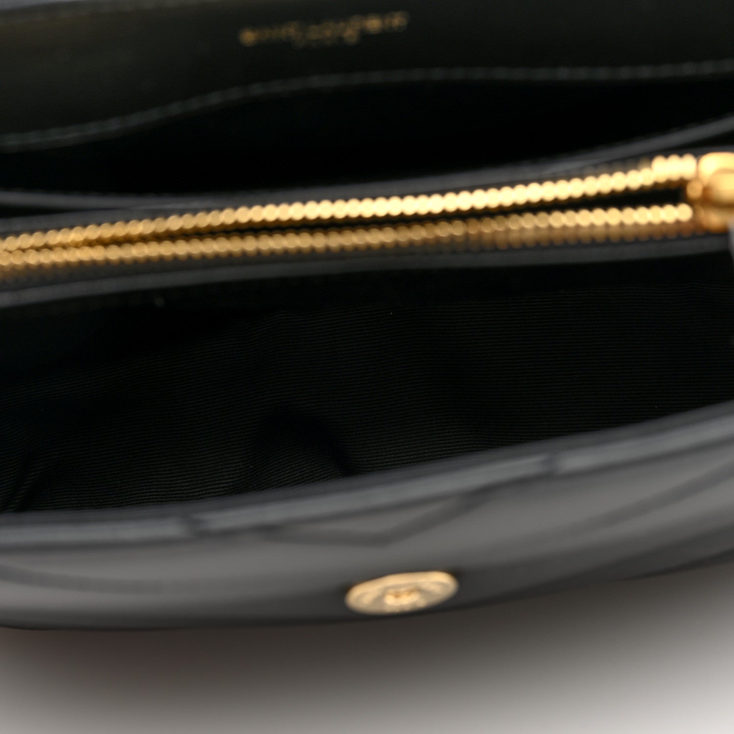Saint Laurent Calfskin Y Quilted Monogram Small Loulou Chain Satchel Black 5 of 9