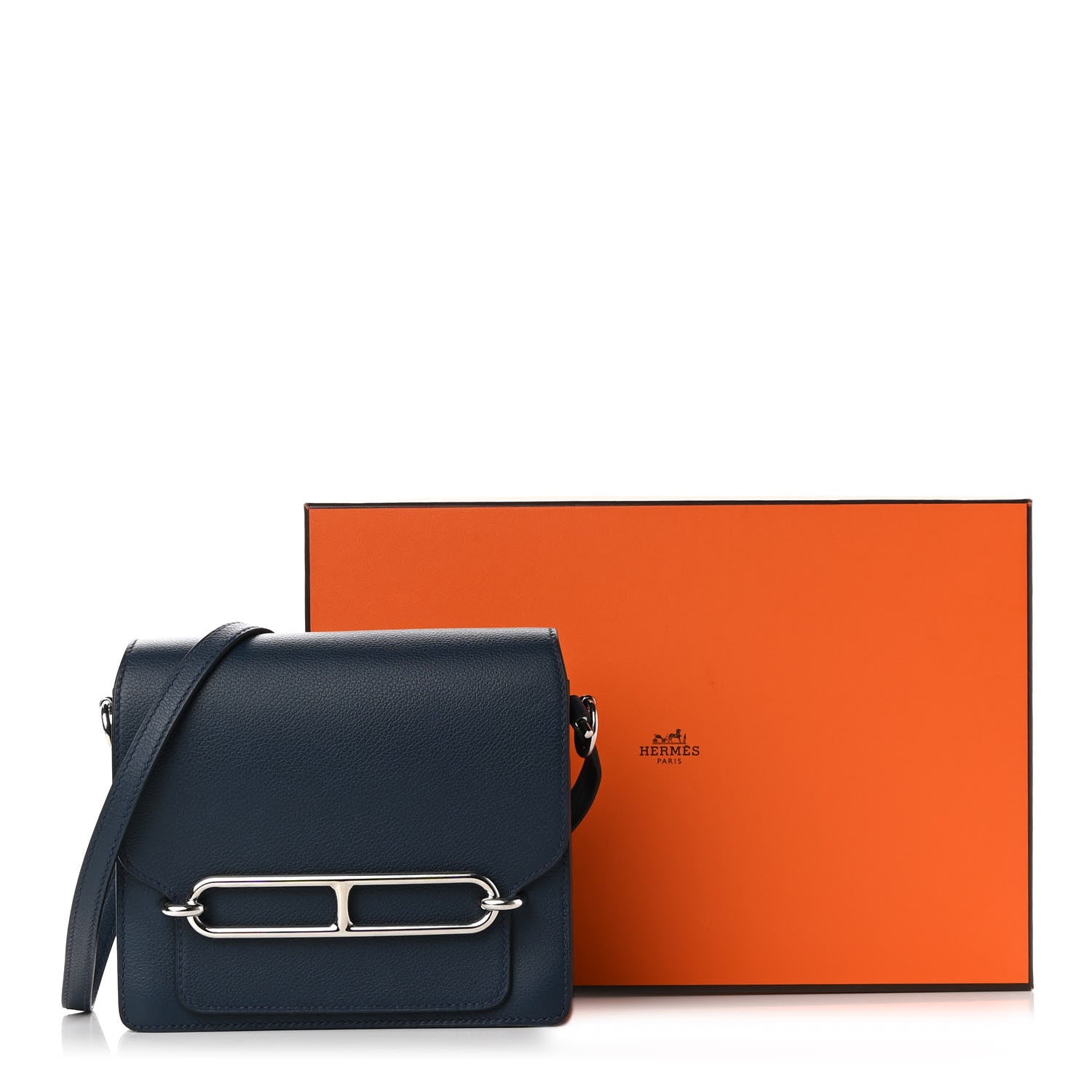 Hermes Evercolor Mini Sac Roulis Bleu De Malte 10 of 10