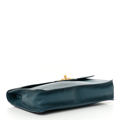 Chanel Caviar Medium Flap Blue 4 of 10