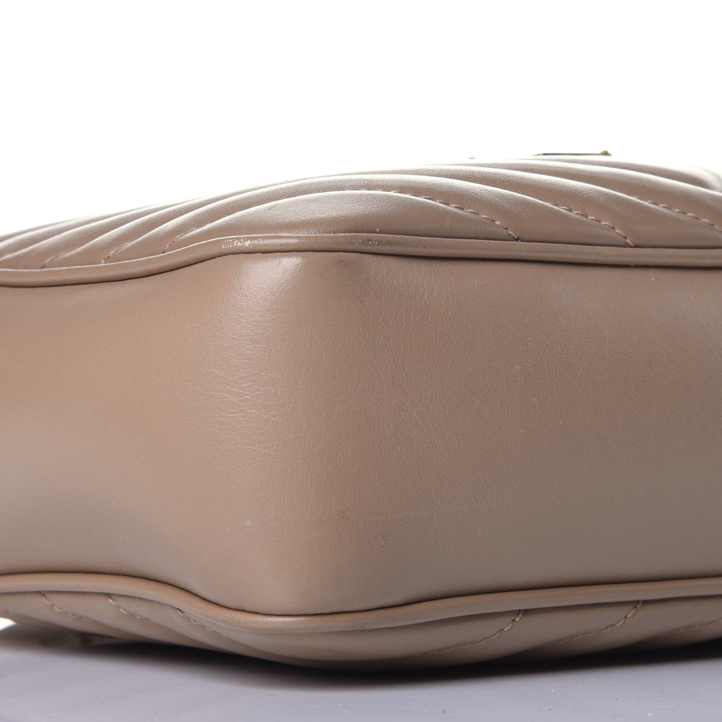 Calfskin Matelasse Monogram Lou Camera Bag Dark Beige