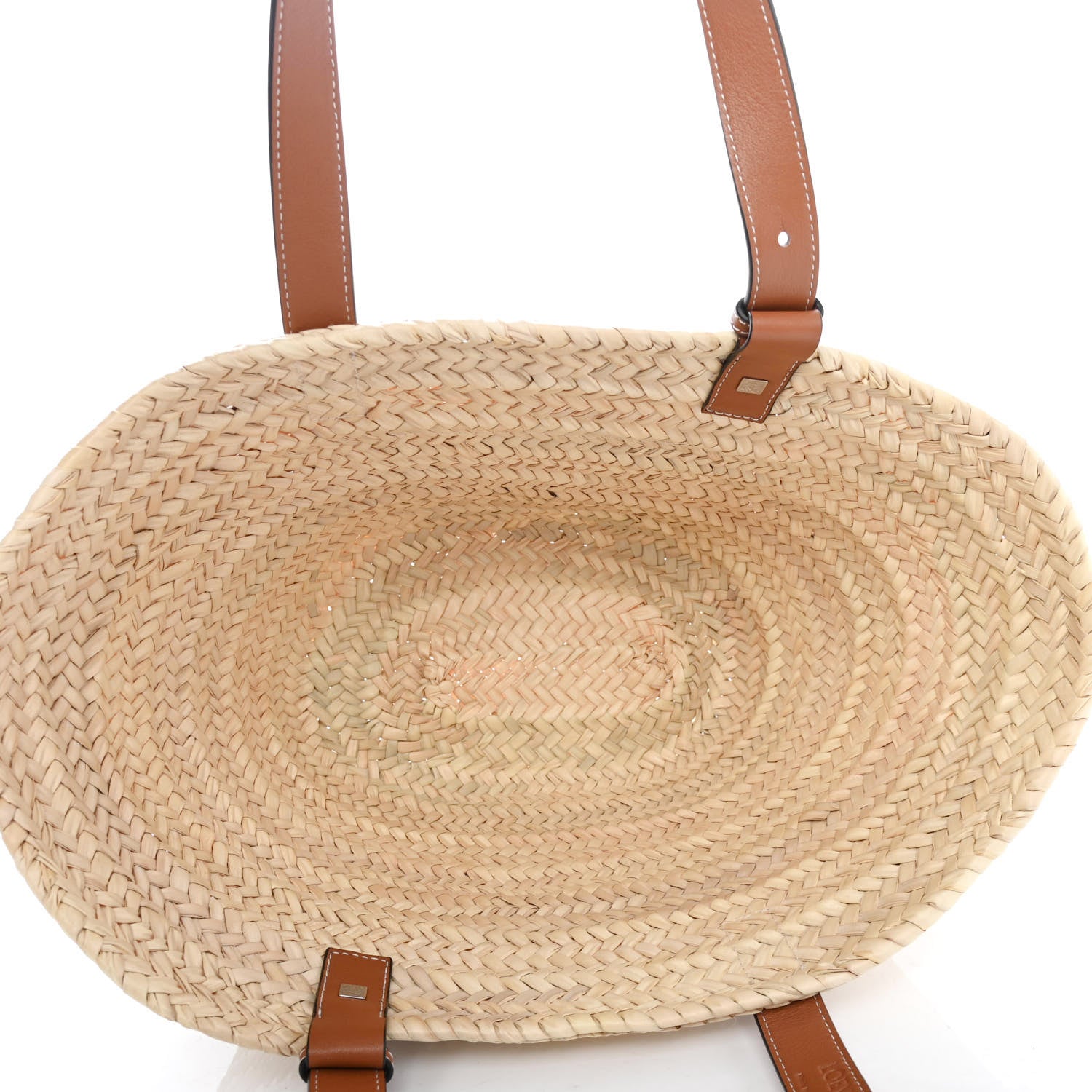 Loewe Raffia Basket Tote Bag Natural Tan 4 of 4