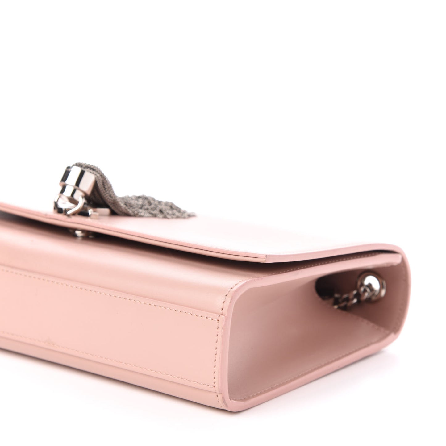 Smooth Calfskin Medium Classic Monogram Kate Tassel Satchel Pale Blush