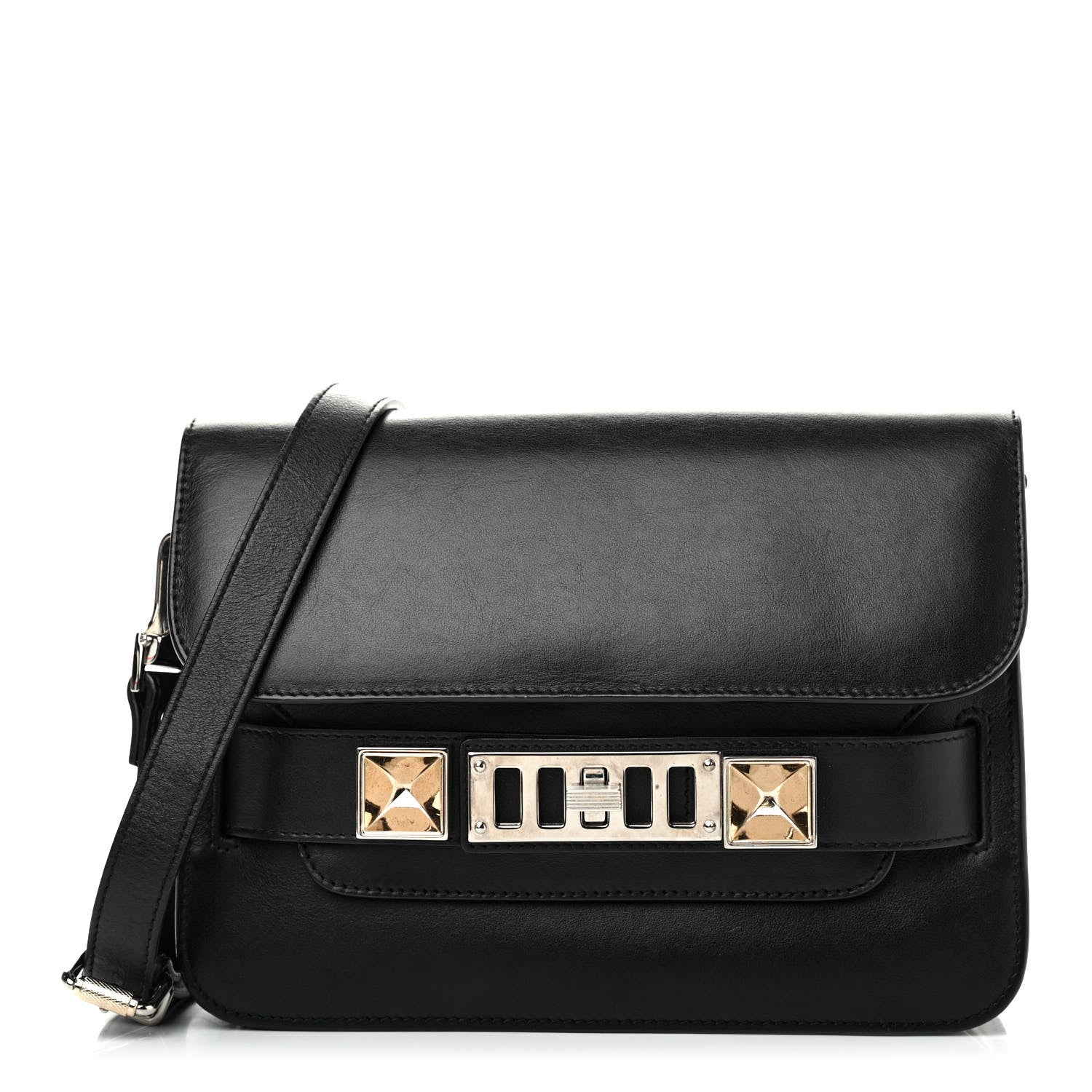 Proenza Schouler Smooth Calfskin Mini PS11 Classic Shoulder Bag Black 1 of 4