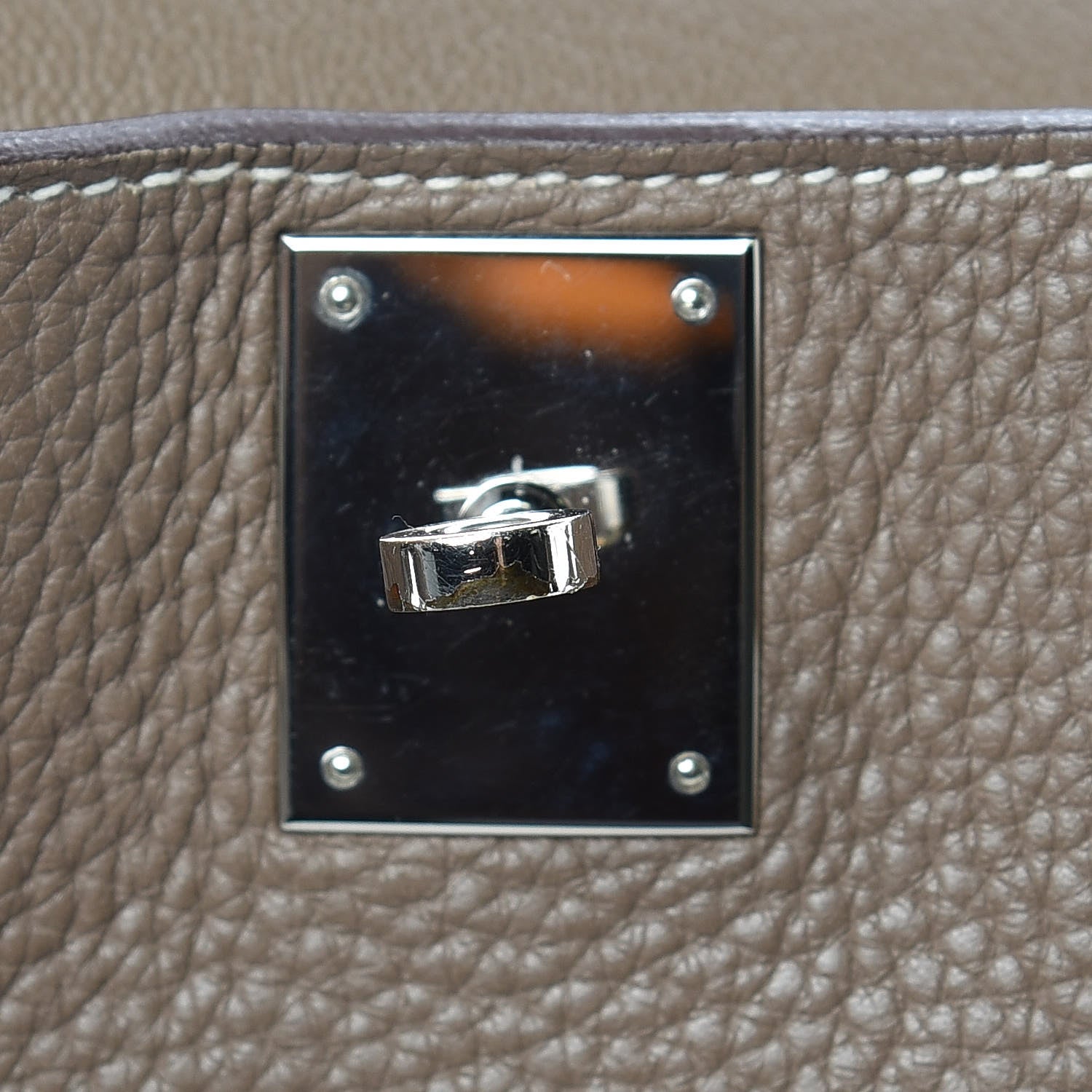Hermes Taurillon Clemence Jypsiere 28 Etoupe 12 of 15