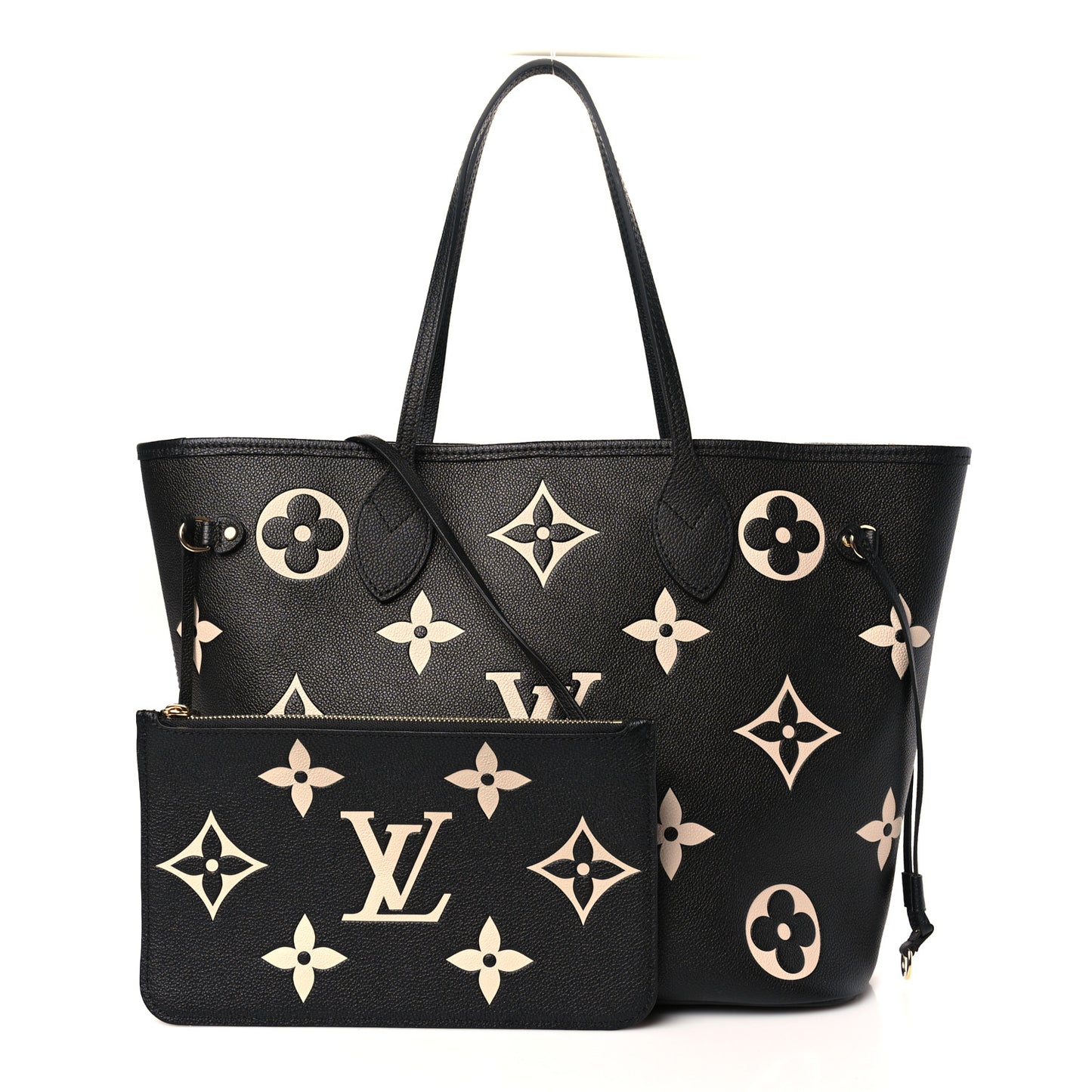 Empreinte Monogram Giant Neverfull MM Black Beige