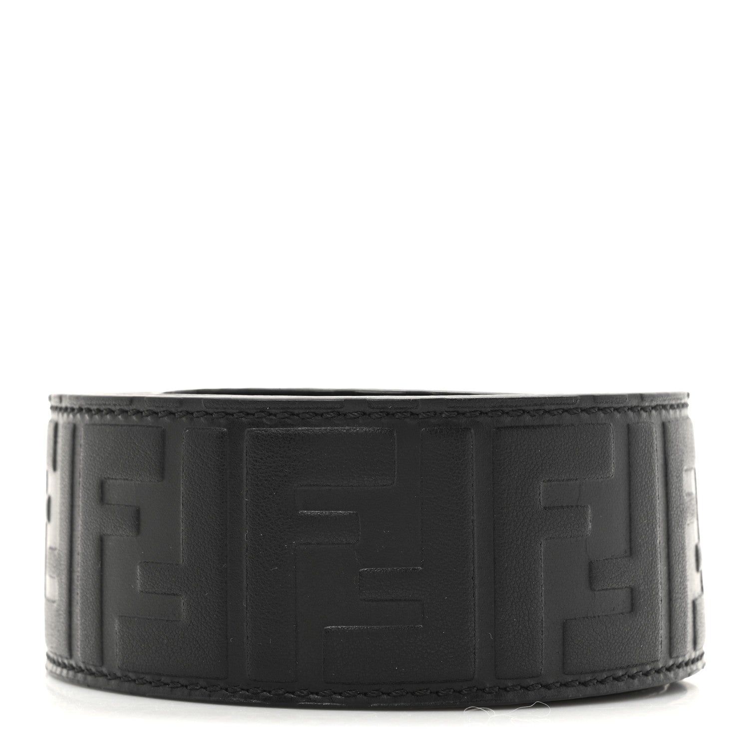 Fendi Vitello Grace FF 1974 Embossed Strap You Black 2 of 5