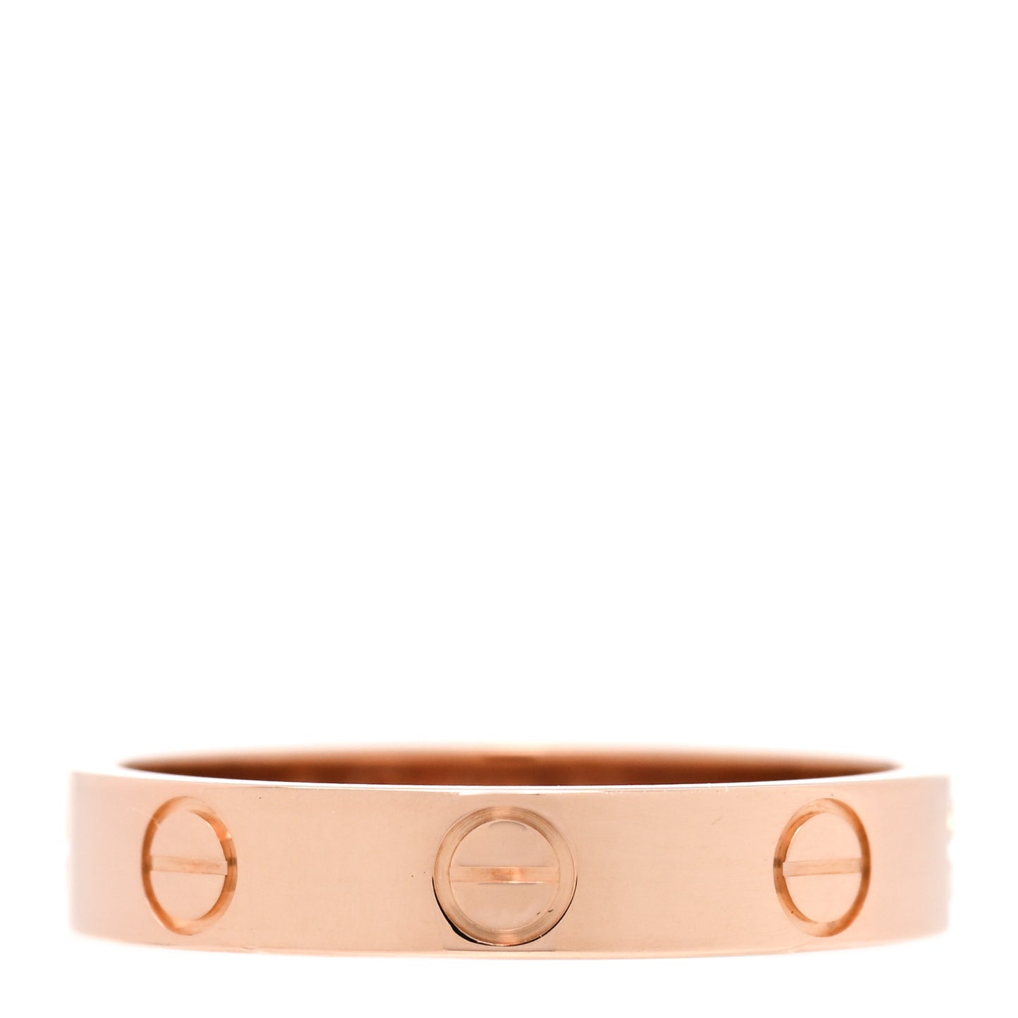 18K Pink Gold 3.5mm LOVE Wedding Band Ring 52 6