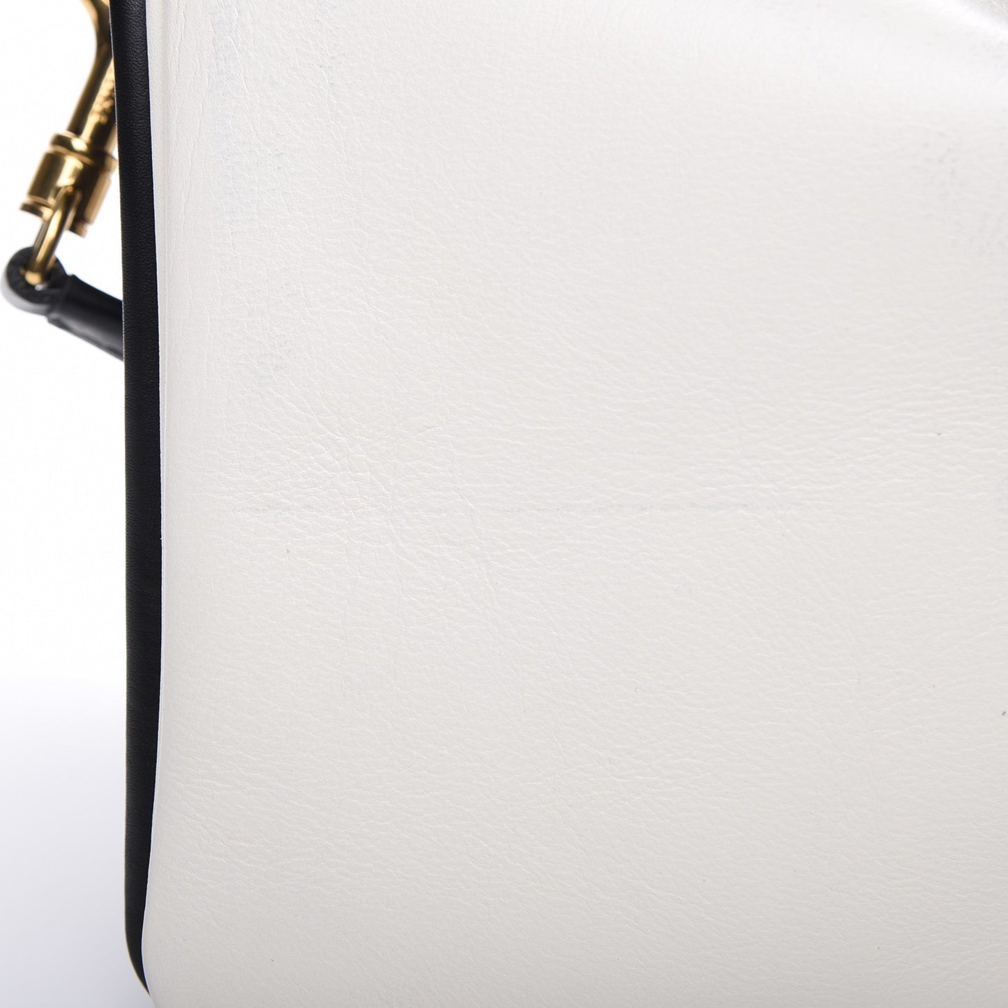Calfskin Folded Cabas Black White