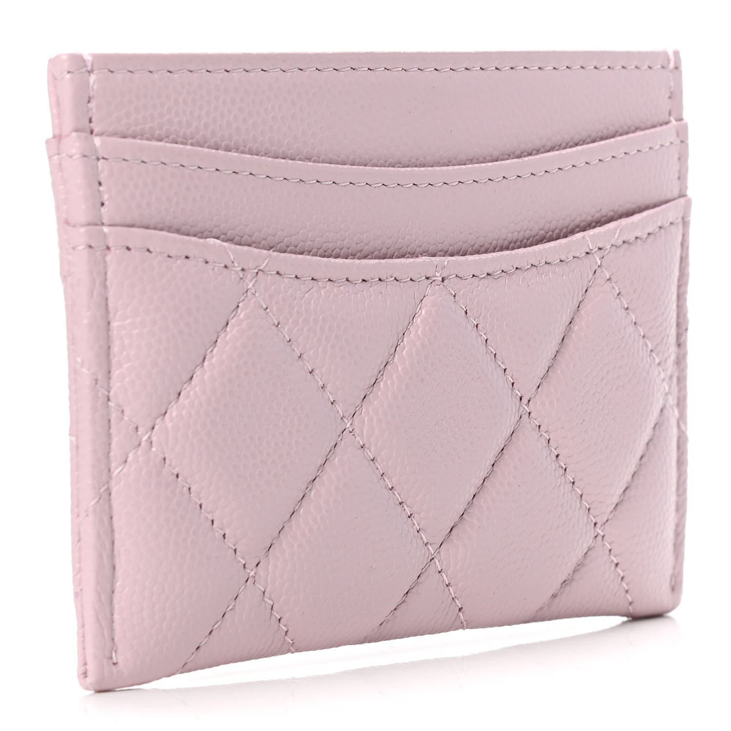 Chanel Caviar Quilted Card Holder Light Pink 2 of 5