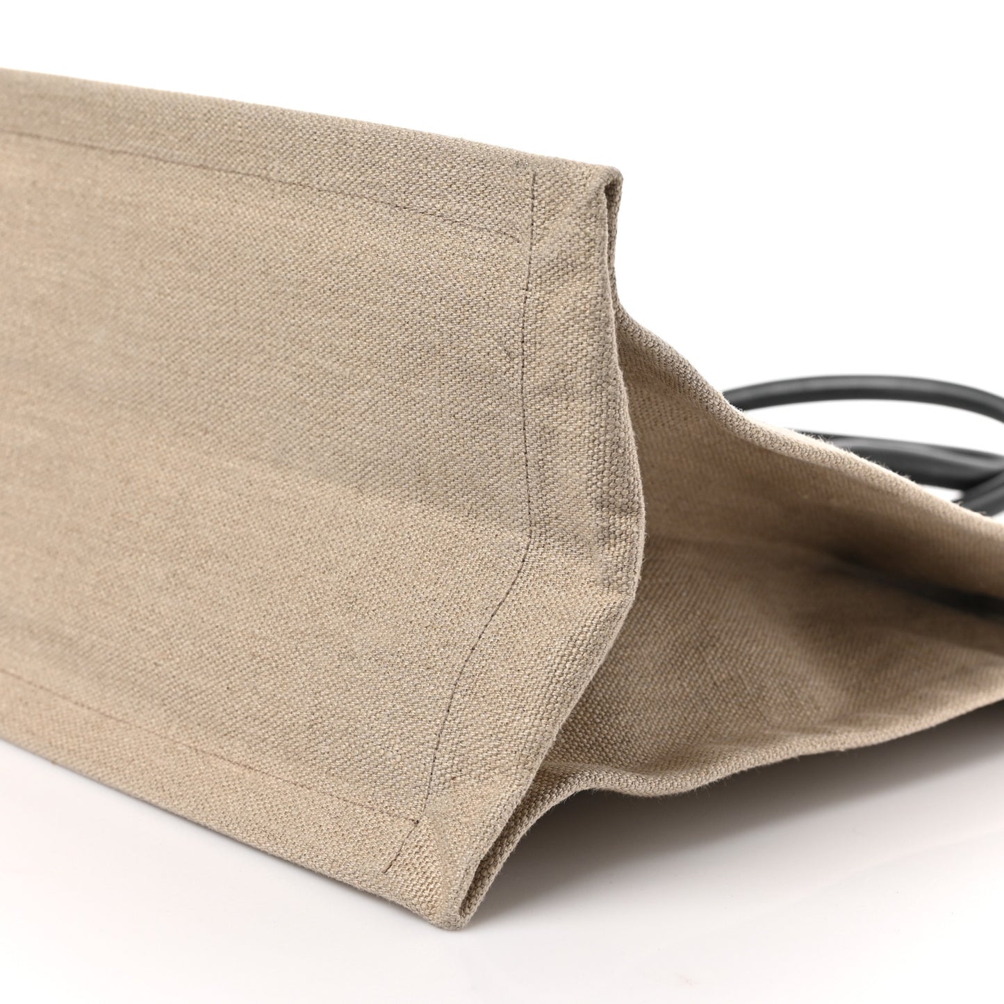 Linen Calfskin Rive Gauche Tote Optic White