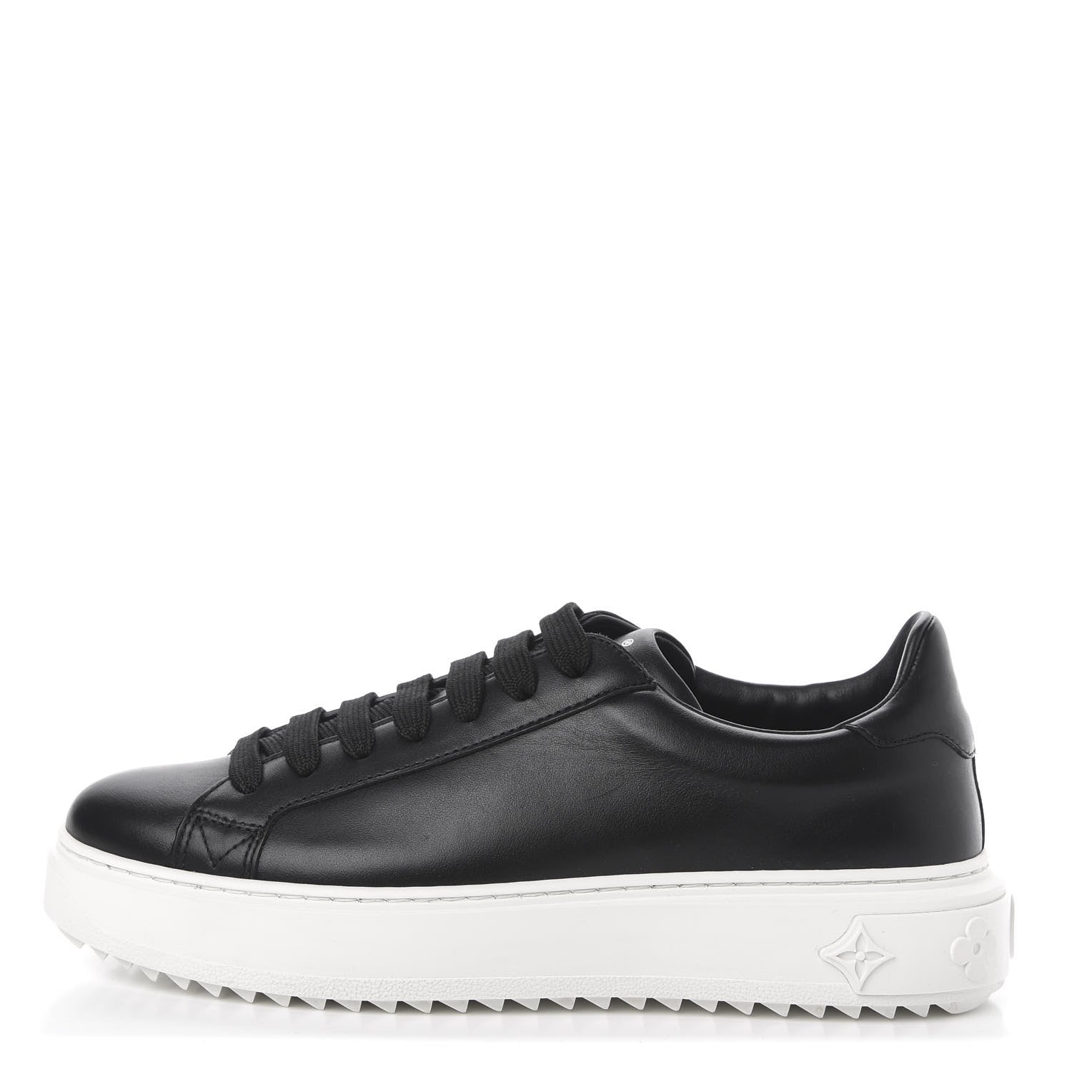 Louis Vuitton Calfskin Time Out Sneakers 39 Black 1 of 9