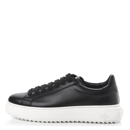 Louis Vuitton Calfskin Time Out Sneakers 39 Black 1 of 9