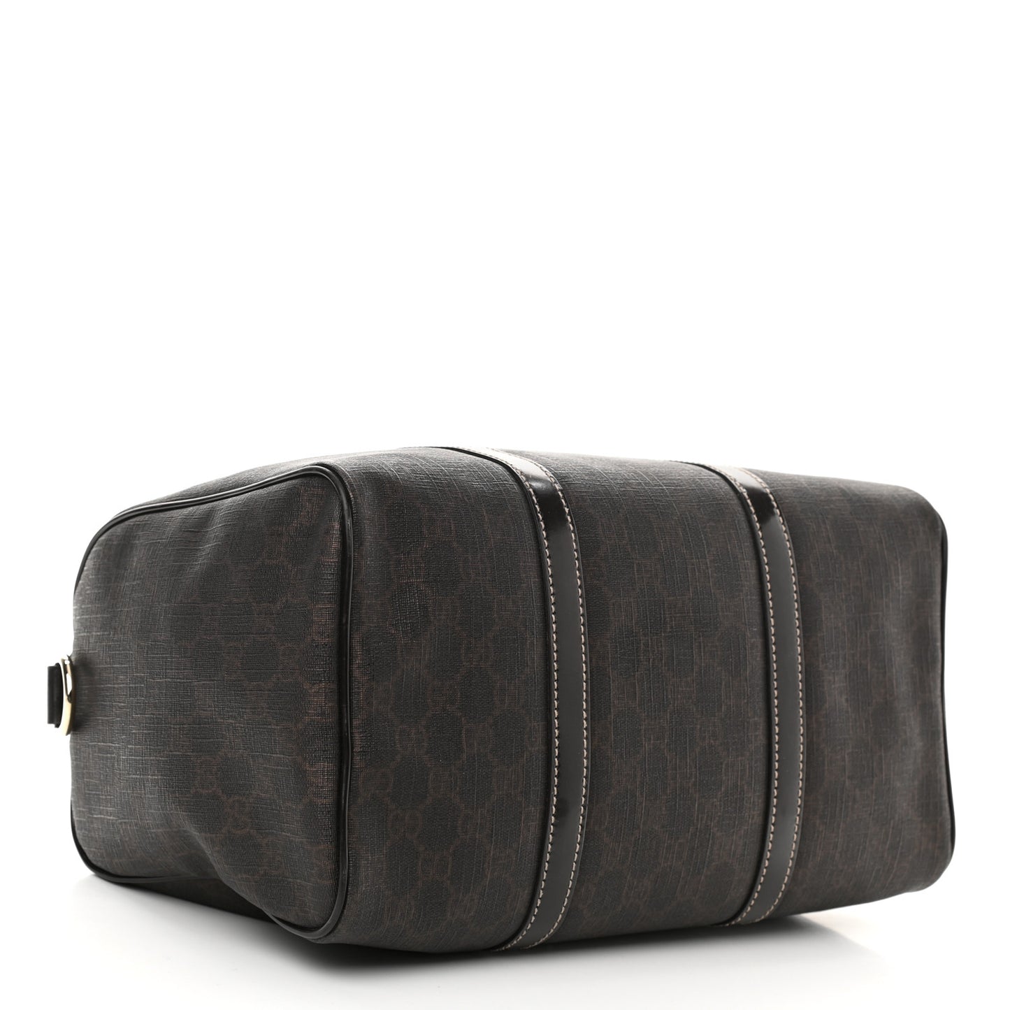 GG Supreme Monogram Medium Boston Dark Brown