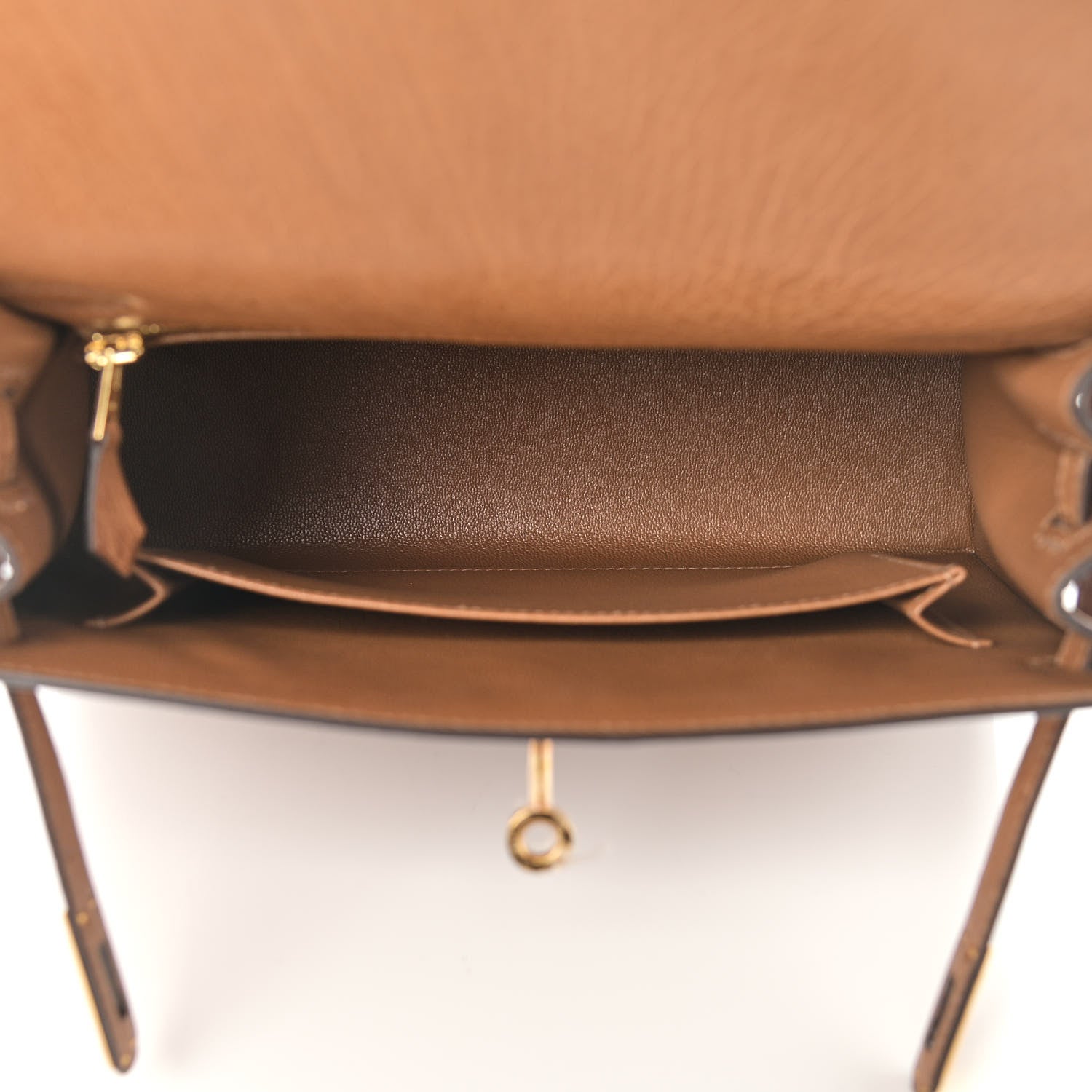 Hermes Ostrich Kelly Sellier 25 Alezan 5 of 11