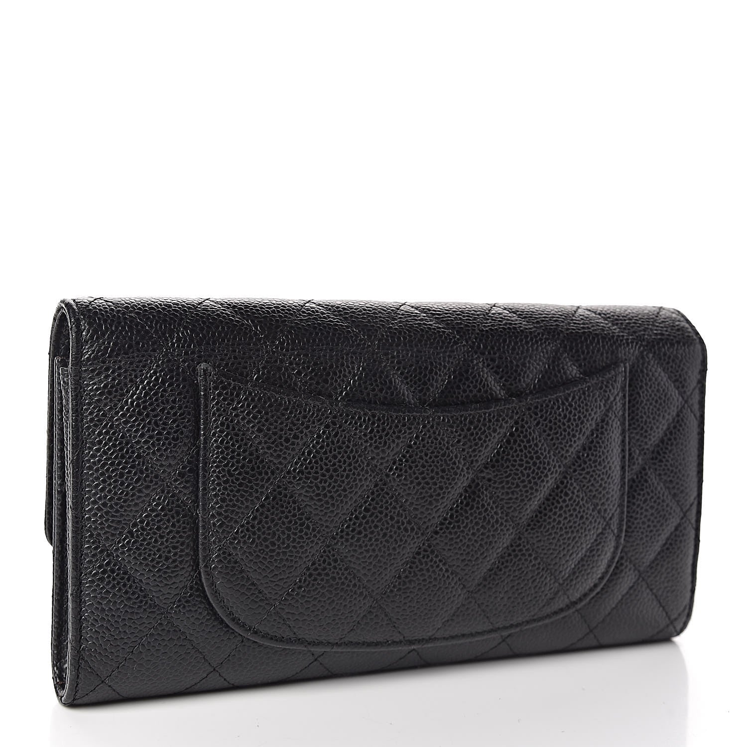 Chanel Caviar Quilted Travel Wallet Black 4 of 8