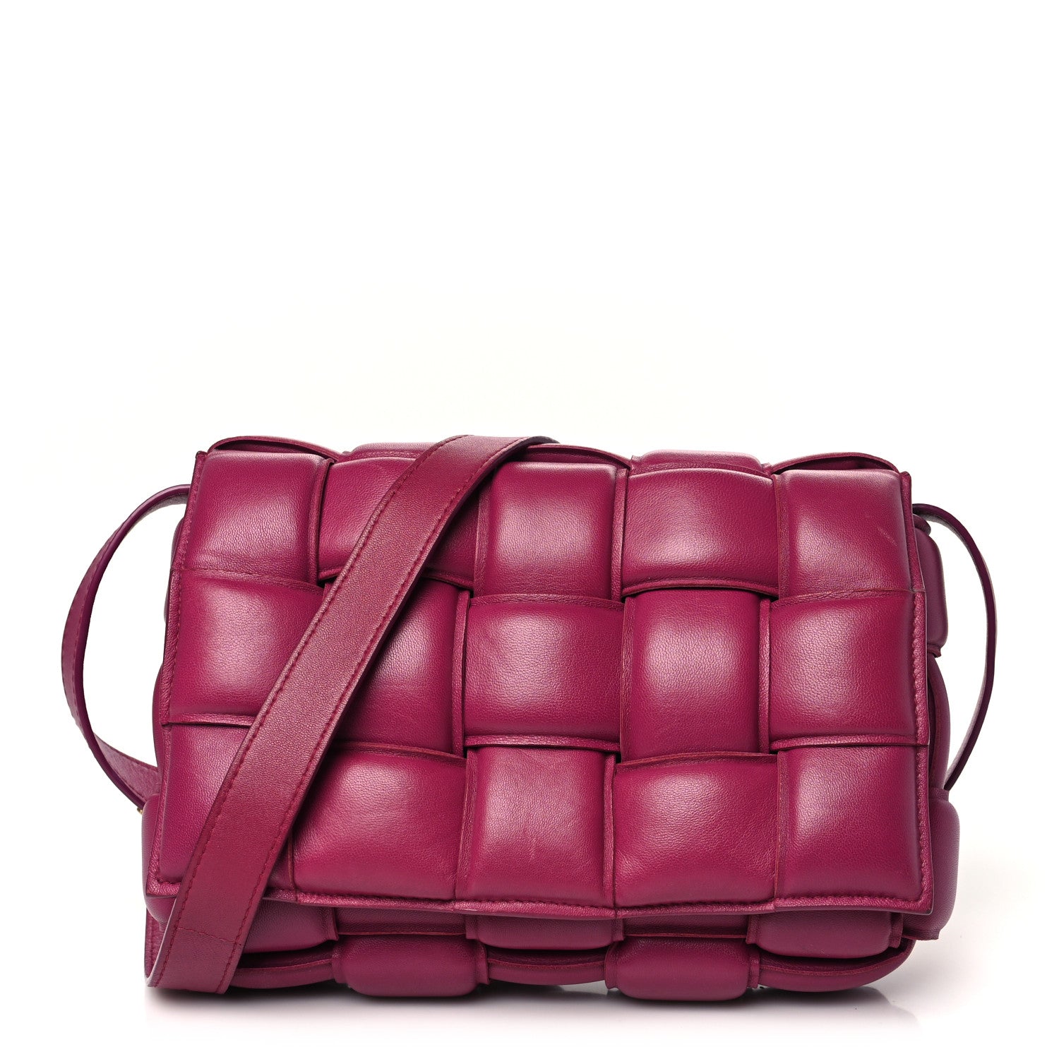 Bottega Veneta Nappa Maxi Intreccio Padded Cassette Crossbody Bag Cinnabar 1 of 13