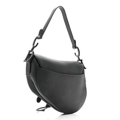 Christian Dior Ultra Matte Calfskin Saddle Bag Black 3 of 9