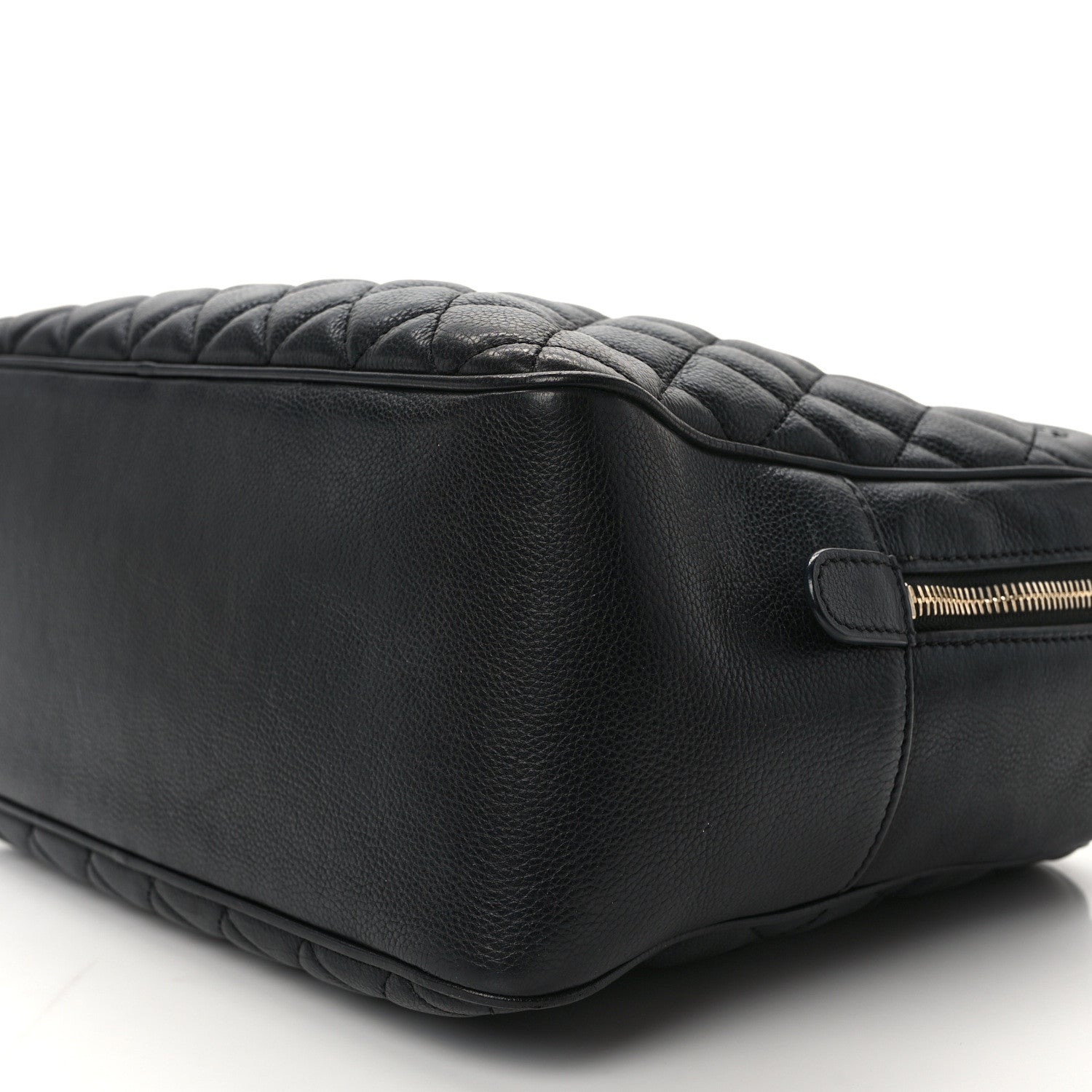 Chanel Calfskin Quilted CC Medium Vanity Case Black 10 of 14