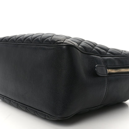 Chanel Calfskin Quilted CC Medium Vanity Case Black 10 of 14