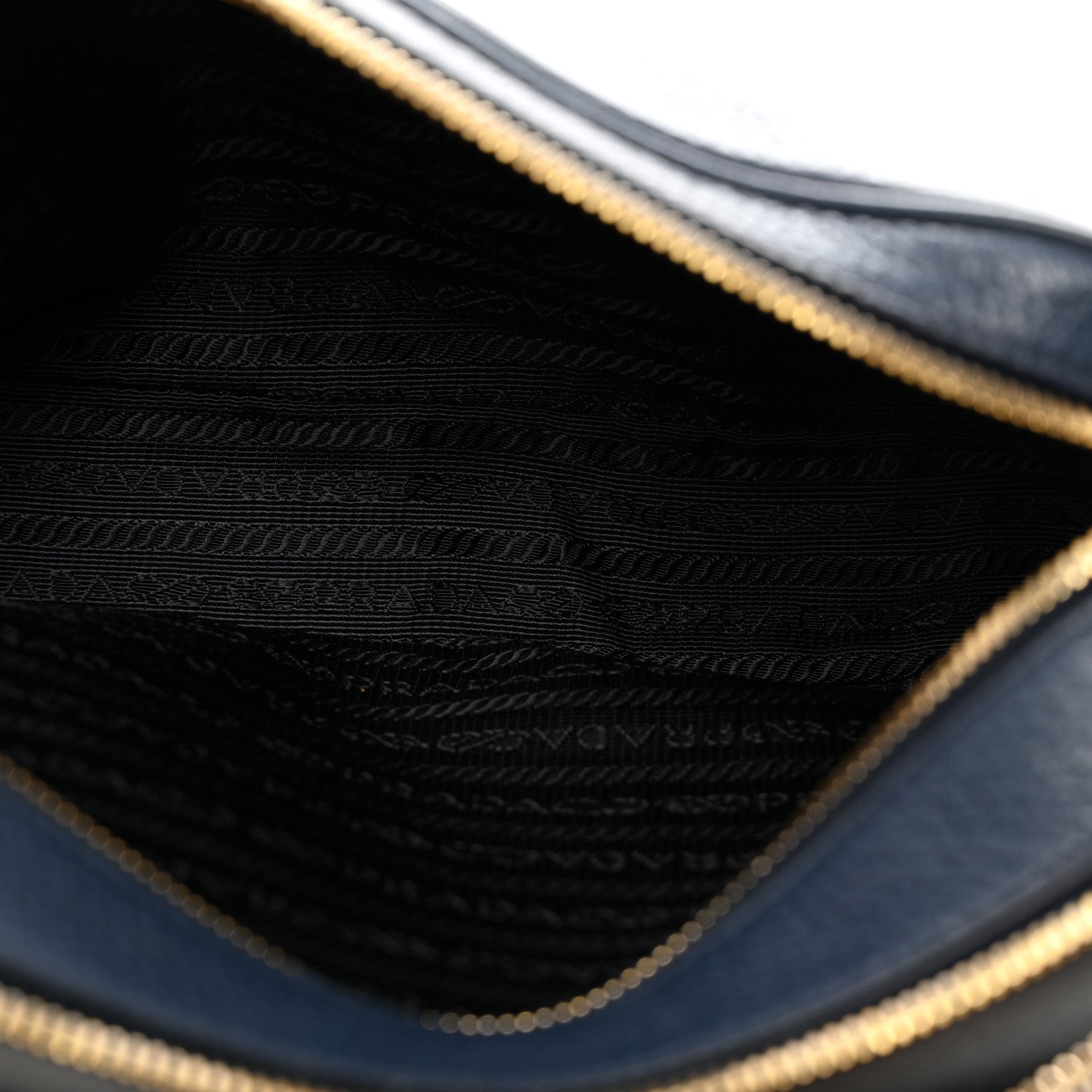 Prada Vitello Daino Camera Crossbody Bag Blue 5 of 11