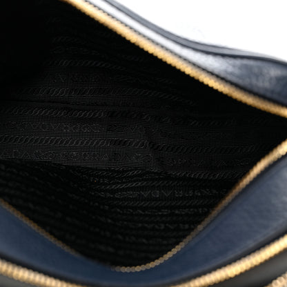 Prada Vitello Daino Camera Crossbody Bag Blue 5 of 11
