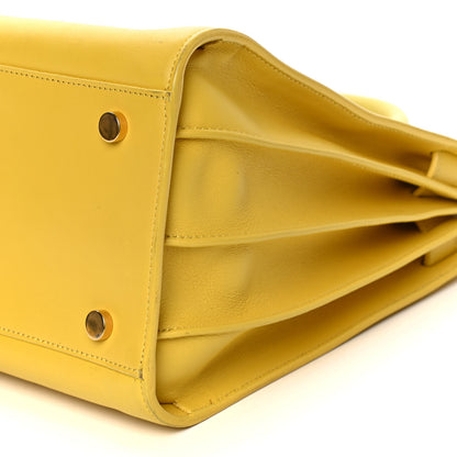 Saint Laurent Calfskin Small Sac De Jour Bag Yellow 5 of 19