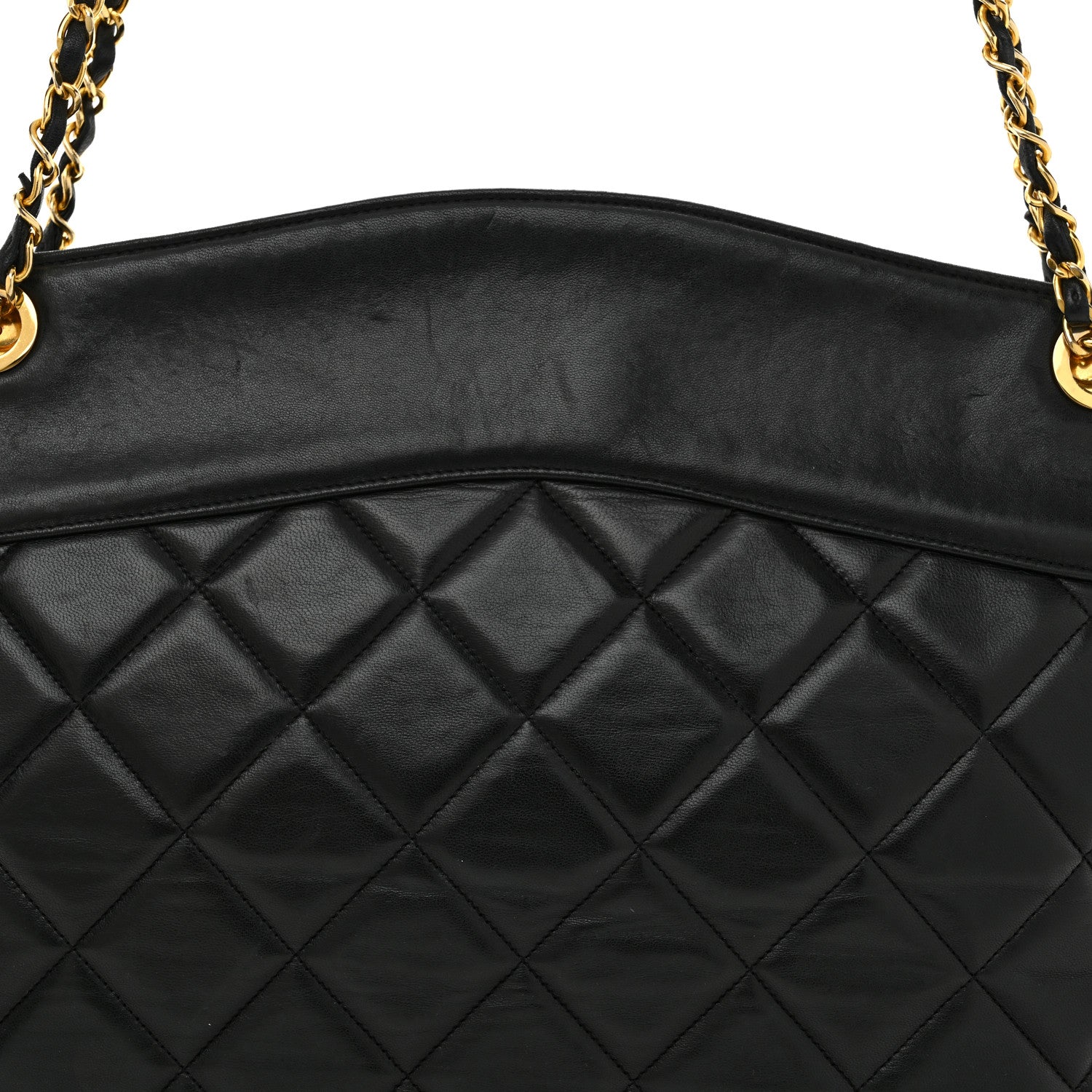Chanel Lambskin Quilted Shoulder Bag Black 9 of 15