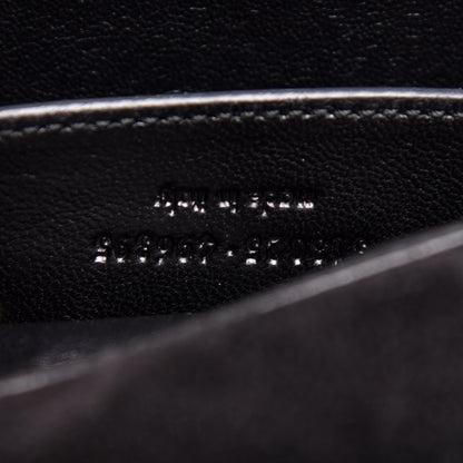 Saint Laurent Suede Calfskin Medium Classic Lulu Bag Black 9 of 14