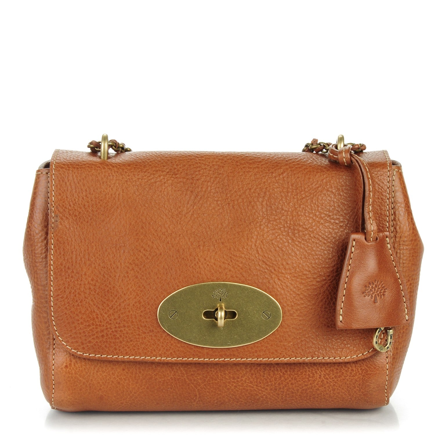 Mulberry Natural Calfskin Small Lily Flap Oak 1 of 9