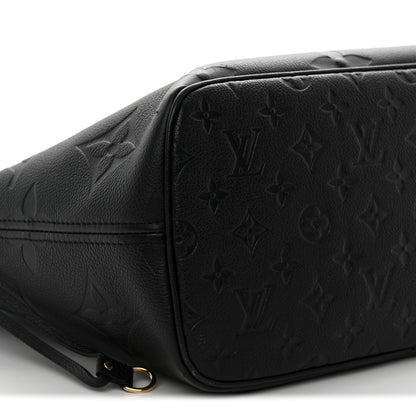 Louis Vuitton Empreinte Monogram Giant Neverfull MM Black 9 of 10