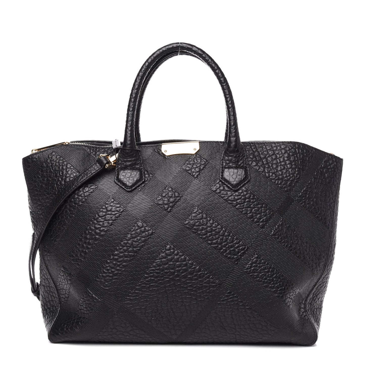 Signature Grain Medium Dewsbury Tote Black