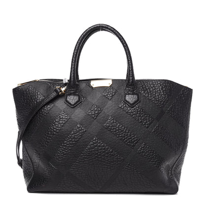Burberry Signature Grain Medium Dewsbury Tote Black 1 of 10