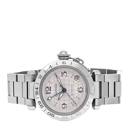 Cartier Stainless Steel 35mm Pasha GMT Automatic Watch 2 of 4