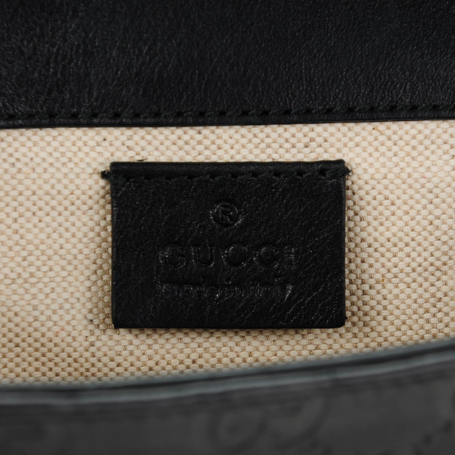 Gucci Guccissima Small Broadway Clutch Black 6 of 7